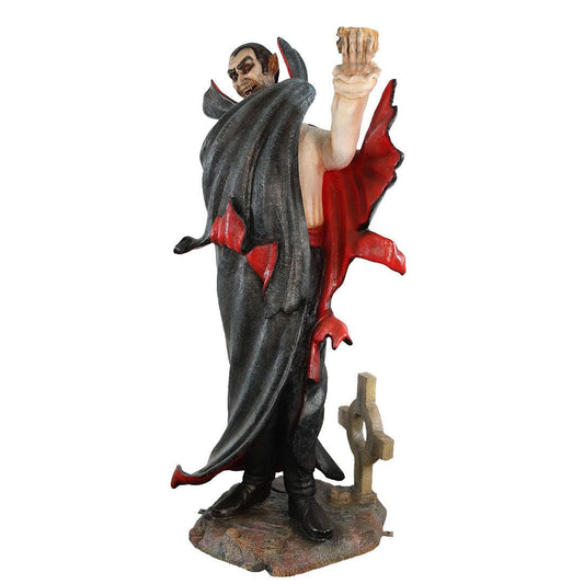Dracula With Cup Statue