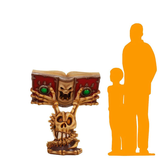 Witch's Book Pedestal Statue