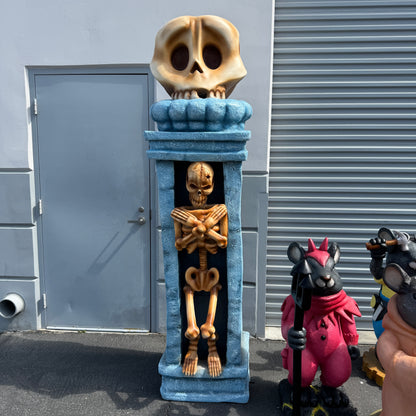 Skeleton Pillar Statue