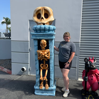Skeleton Pillar Statue