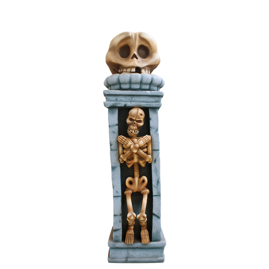 Skeleton Pillar Statue