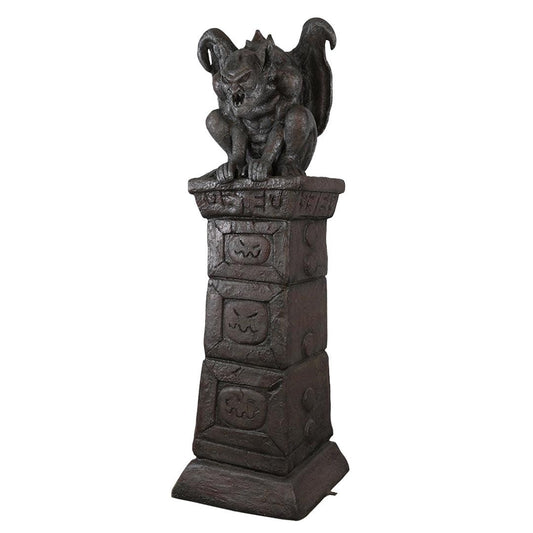 Gargoyle Pillar Statue - LM Treasures Prop Rentals 