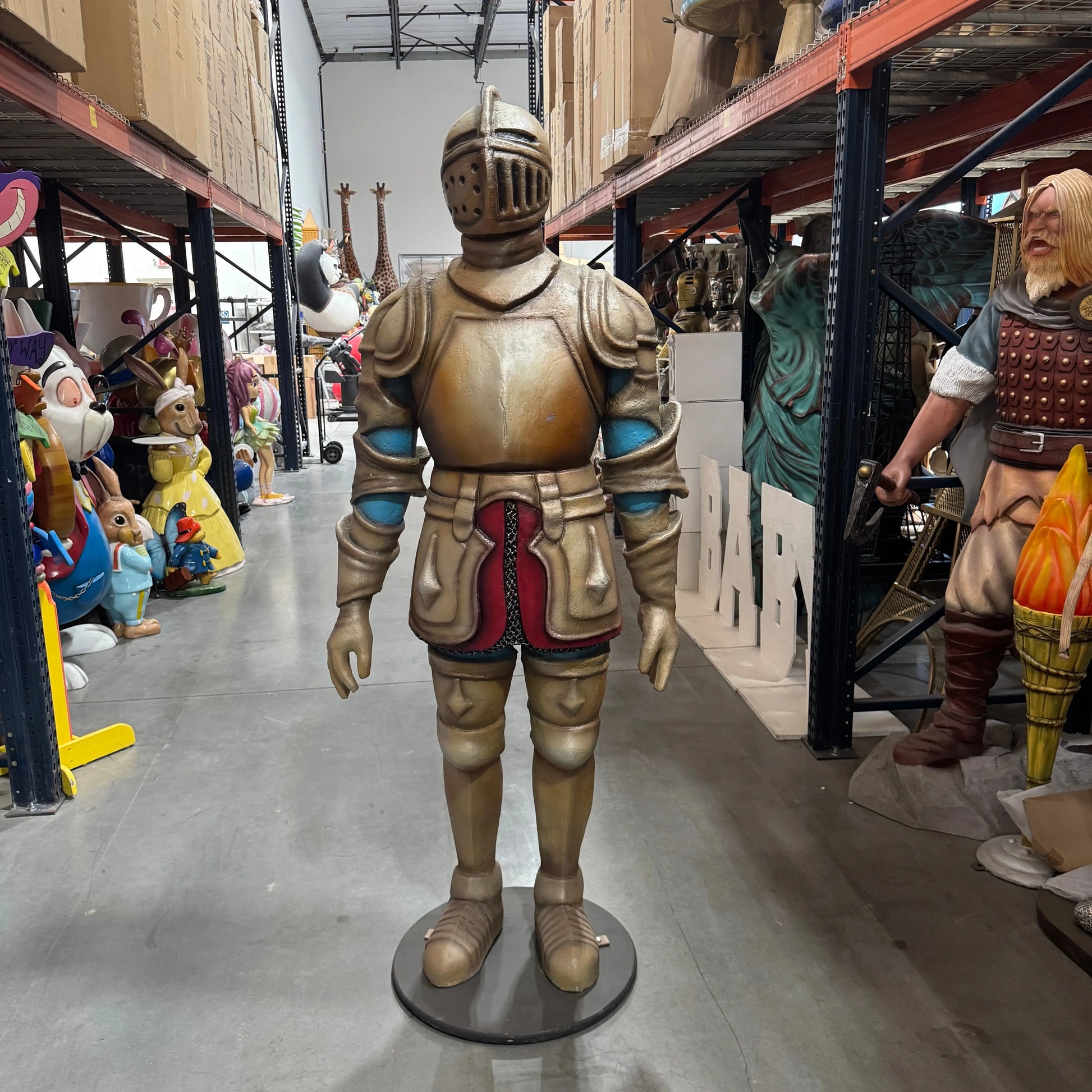 Knight Life Size Medieval Statue LS323-6451-T