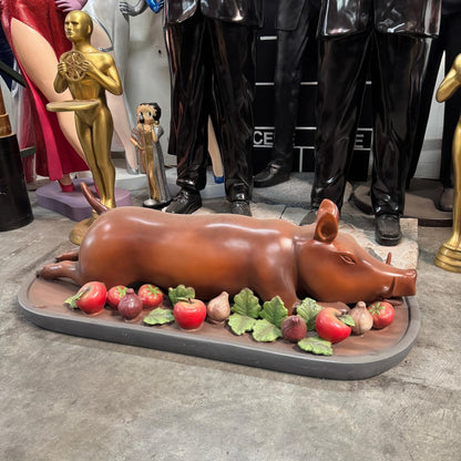 Roasted Pig Platter Statue