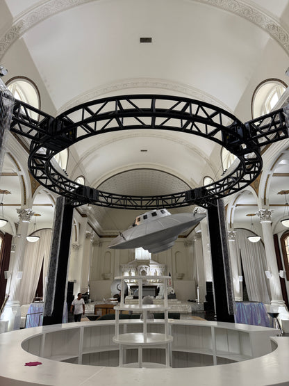 Large Hanging Alien Space Ship UFO Statue