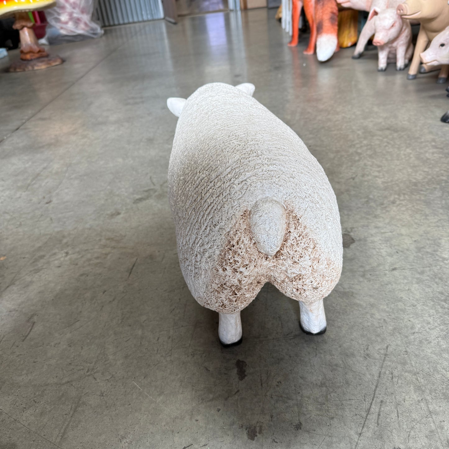 Texelaar Baby Sheep Head Up Statue