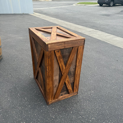 Large Rustic Brown Crate