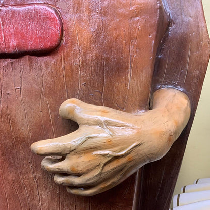 Coffin With Hand Statue - LM Treasures Prop Rentals 
