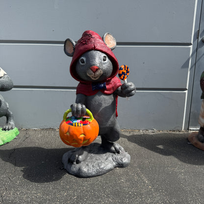 Red Riding Hood Mouse Halloween Statue