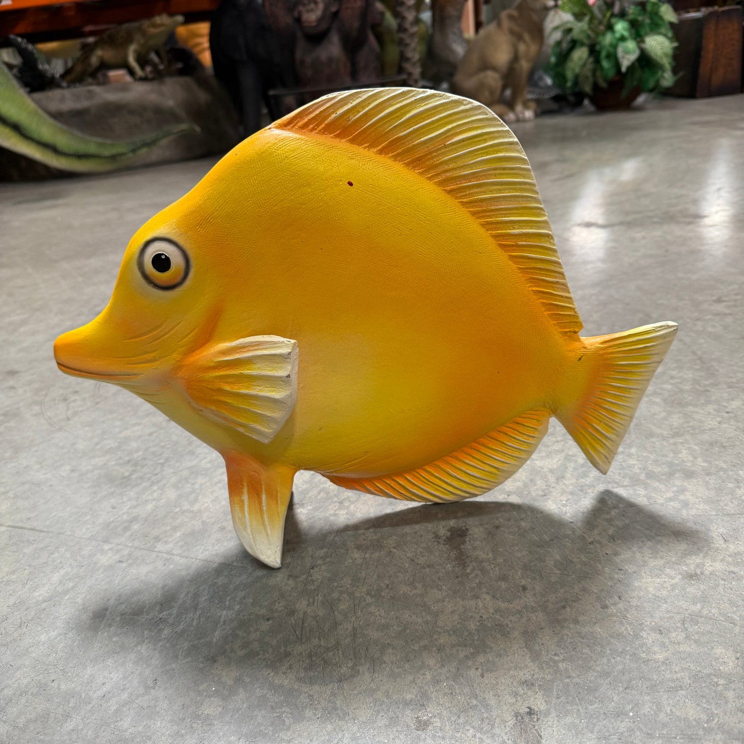 Yellow Tang Fish Statue