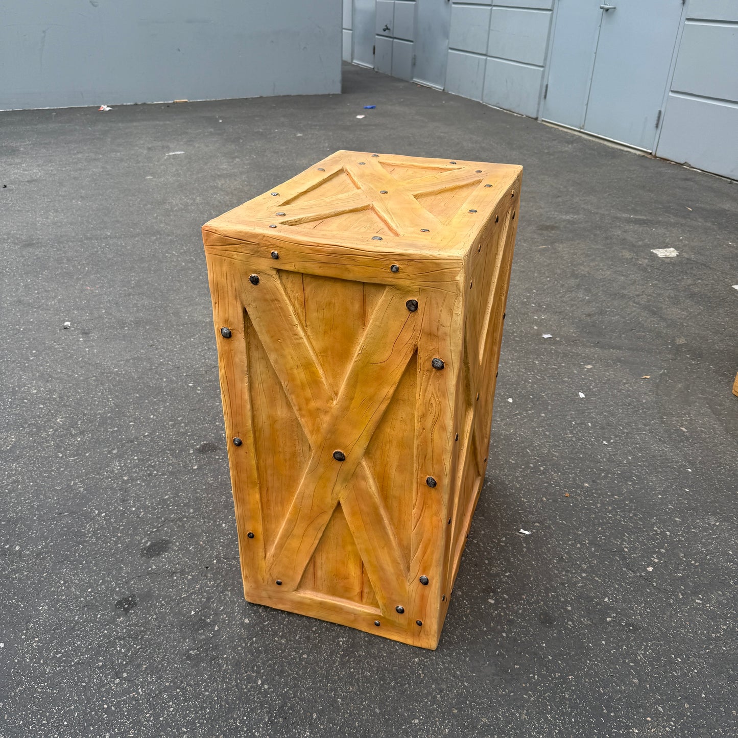 Large Light Brown Crate