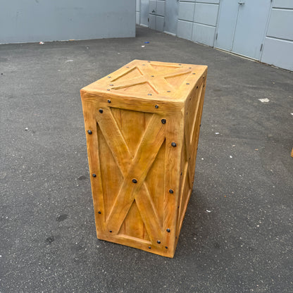 Large Light Brown Crate