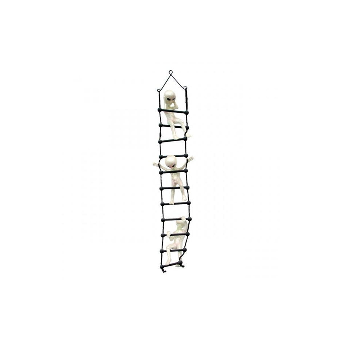 Alien on Rope Ladder Statue