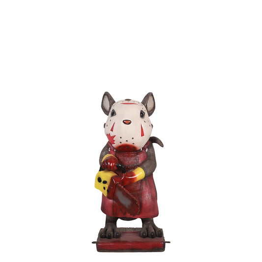 Killer Chainsaw Mouse Halloween Statue
