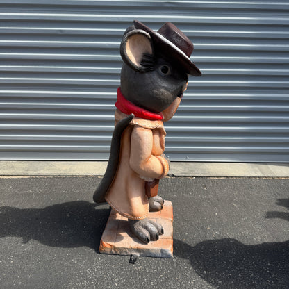 Cowboy Detective Mouse Halloween Statue