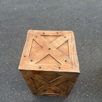 Small Rustic Brown Crate
