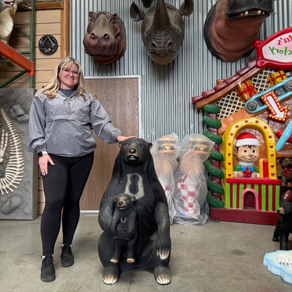 Sun Bear with Cub Statue