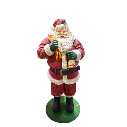 Santa Claus With Bag Christmas Statue - LM Treasures Prop Rentals 