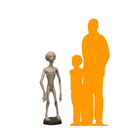 Alien Encounter Life Size Statue