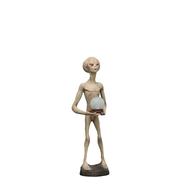 Alien Encounter With Lamp Statue