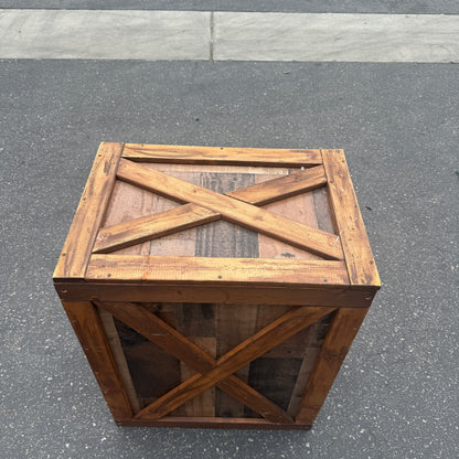 Large Rustic Brown Crate