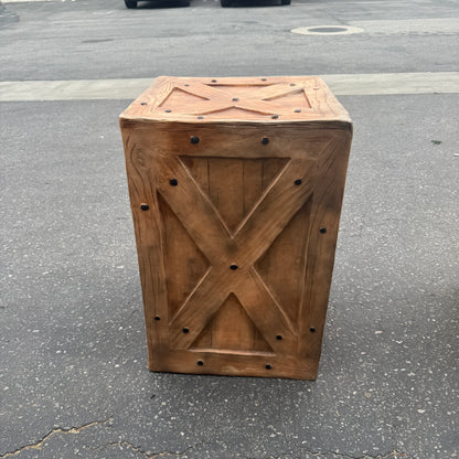 Small Rustic Brown Crate
