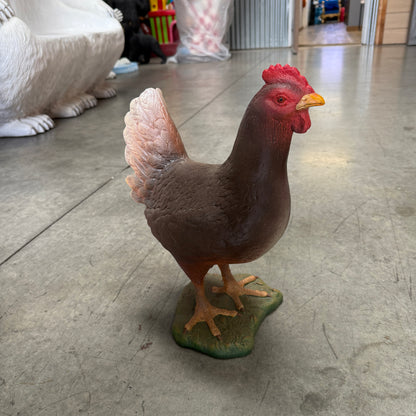 Brown Chicken Statue