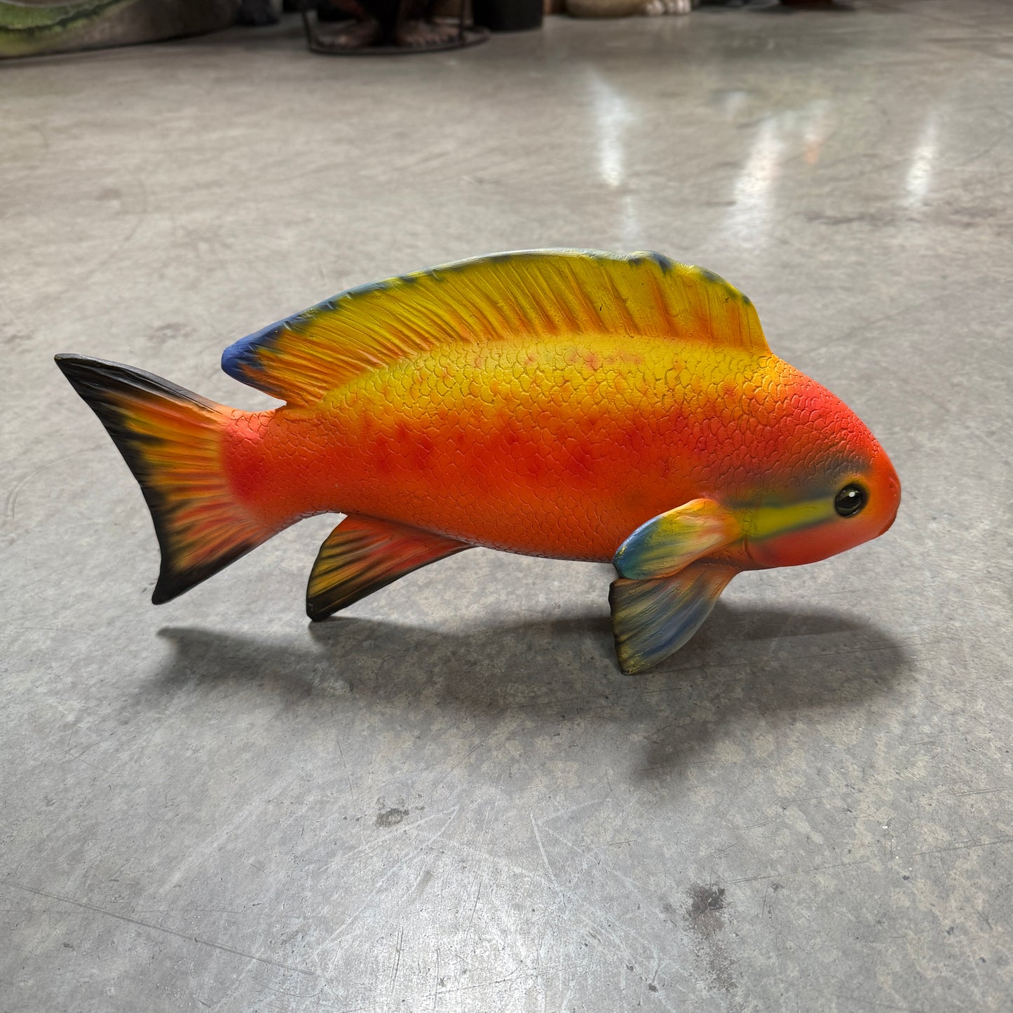 Orange Fish Statue
