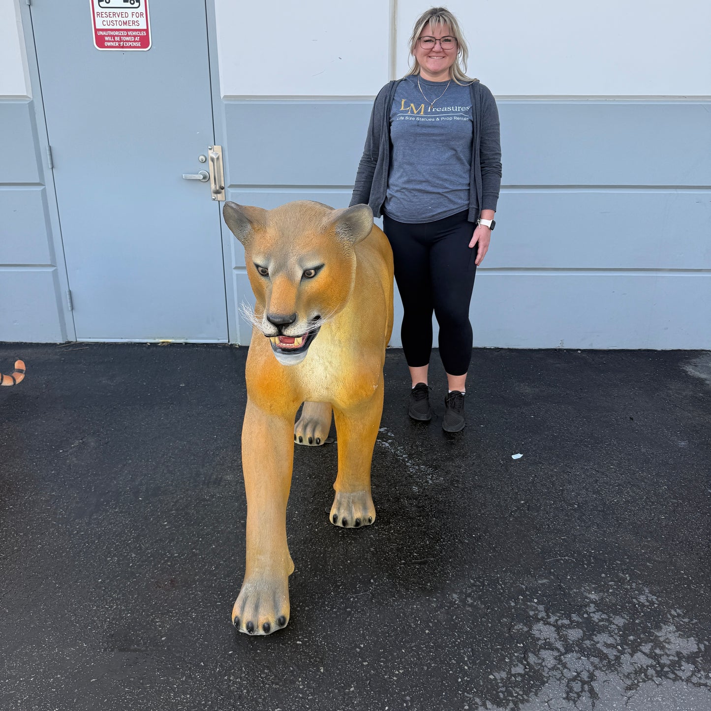 Walking Lioness Life Size Statue