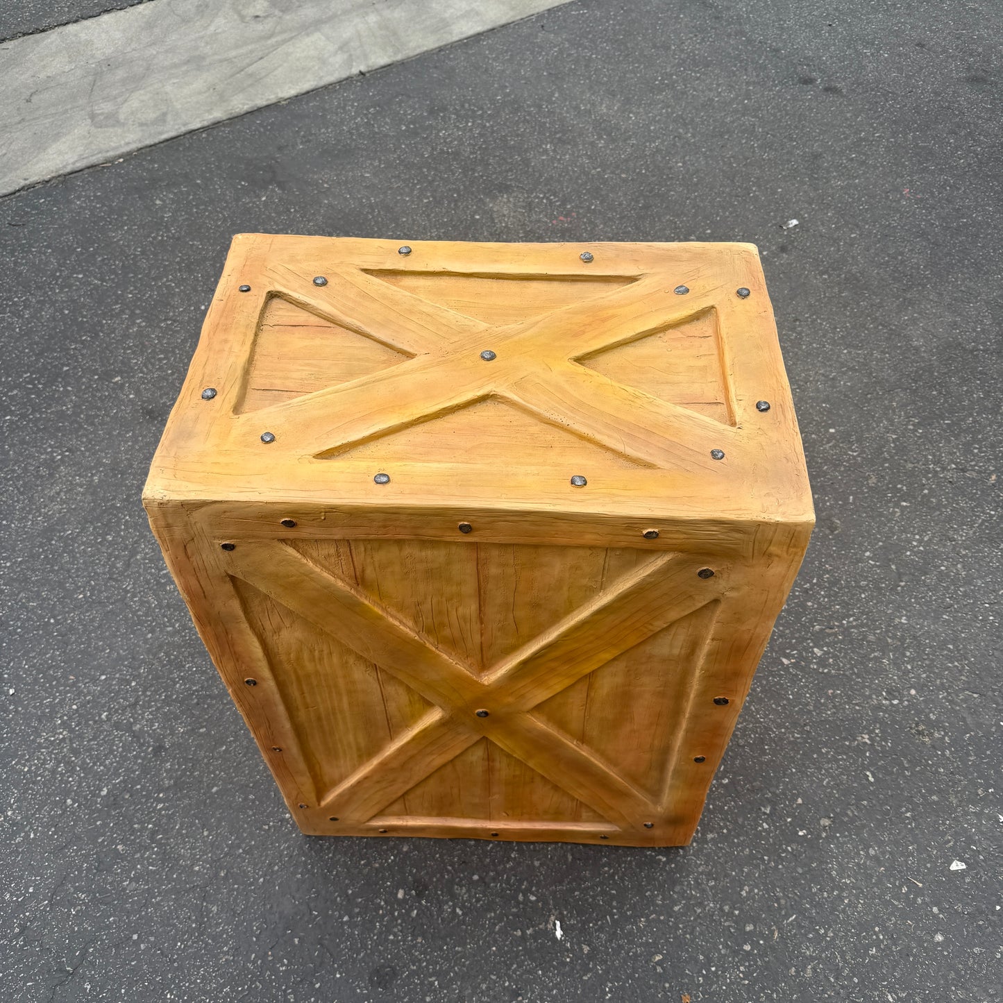 Large Light Brown Crate