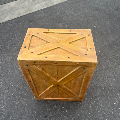 Large Light Brown Crate
