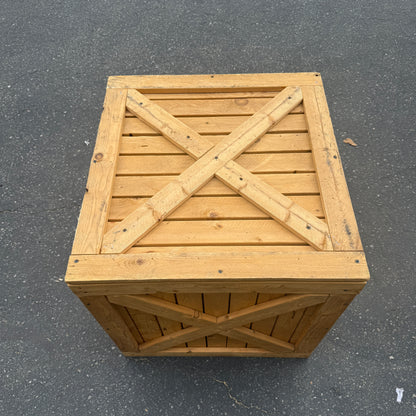 Square Wood Crate