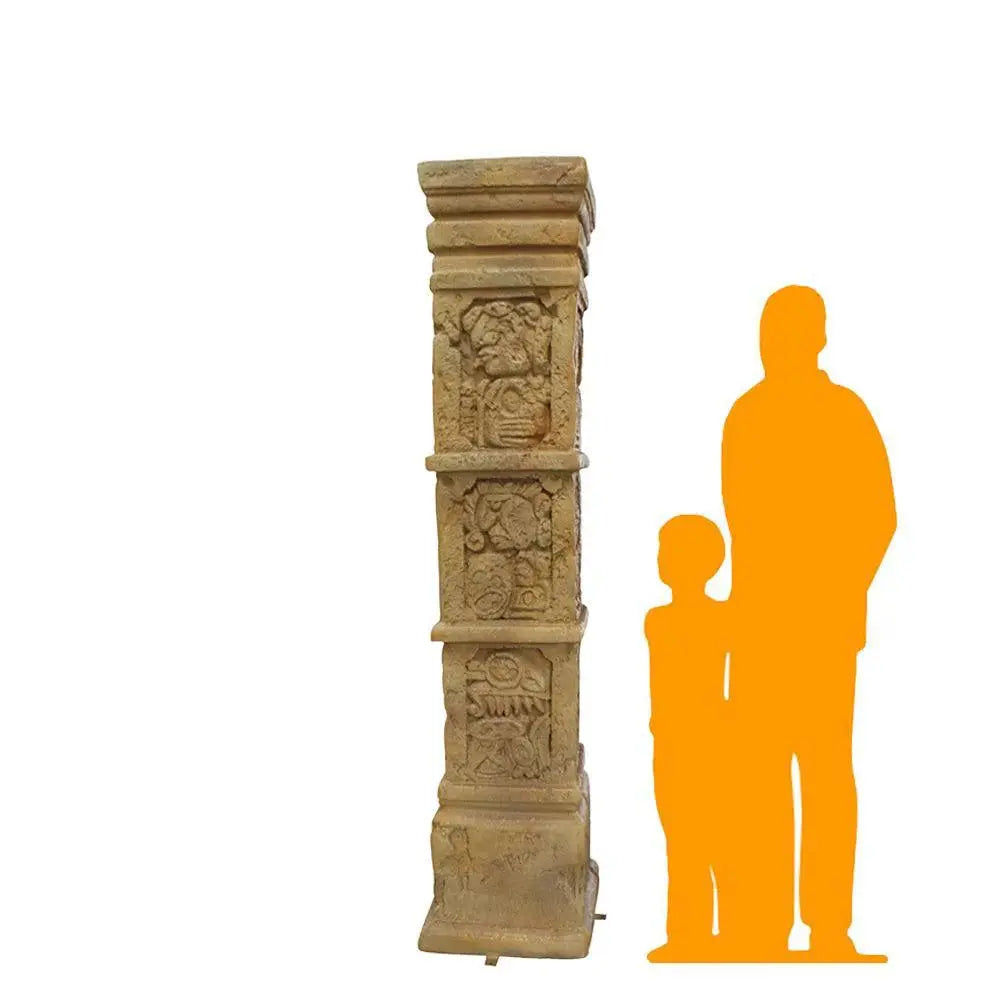 Aztec Column Statue Columns Set of Two God & Goddess Lm Treasures – LM Treasures Prop Rentals