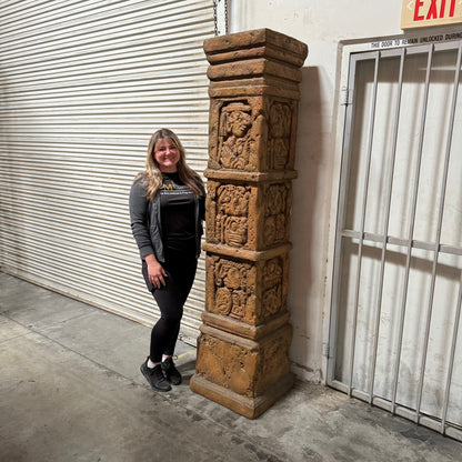 Aztec Column Statue