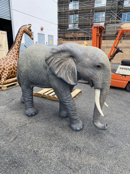 Large Standing Elephant Statue