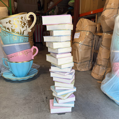 Large Stacked Books Statue