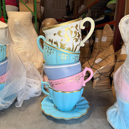 Large Stacked Teacups Statue