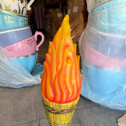 Small Fire Tiki Torch Statue F0226-ABK-A
