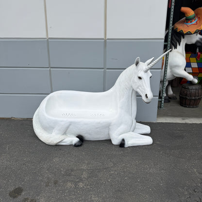 Unicorn Bench Statue