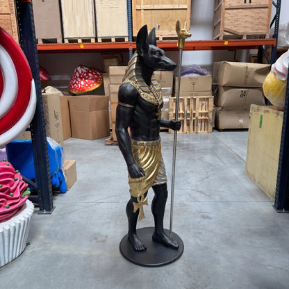 Egyptian Anubis Life Size Statue E0103S-AFA6SB-H