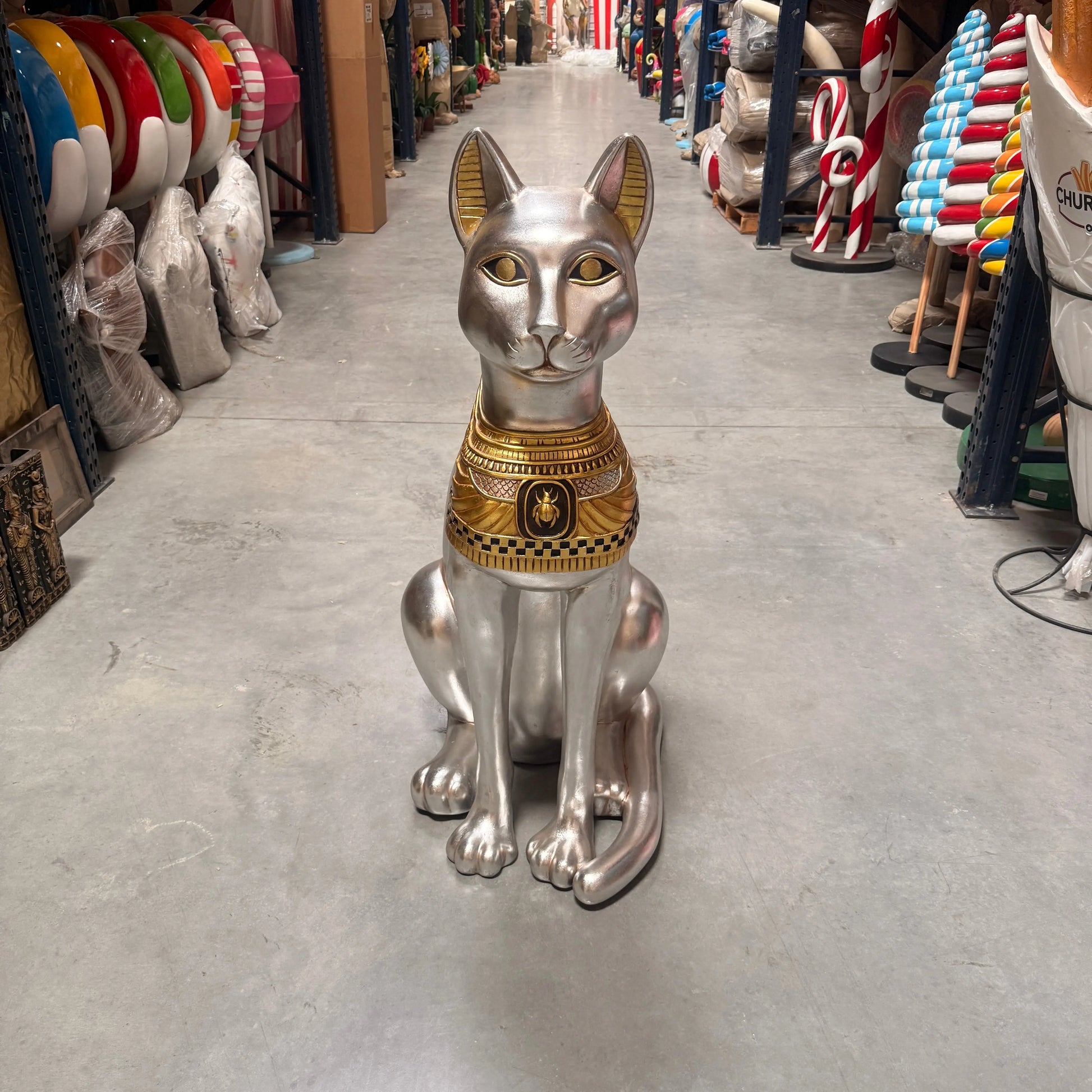 Large Egyptian Bastet Cat Statue E0109-AFCA4-H