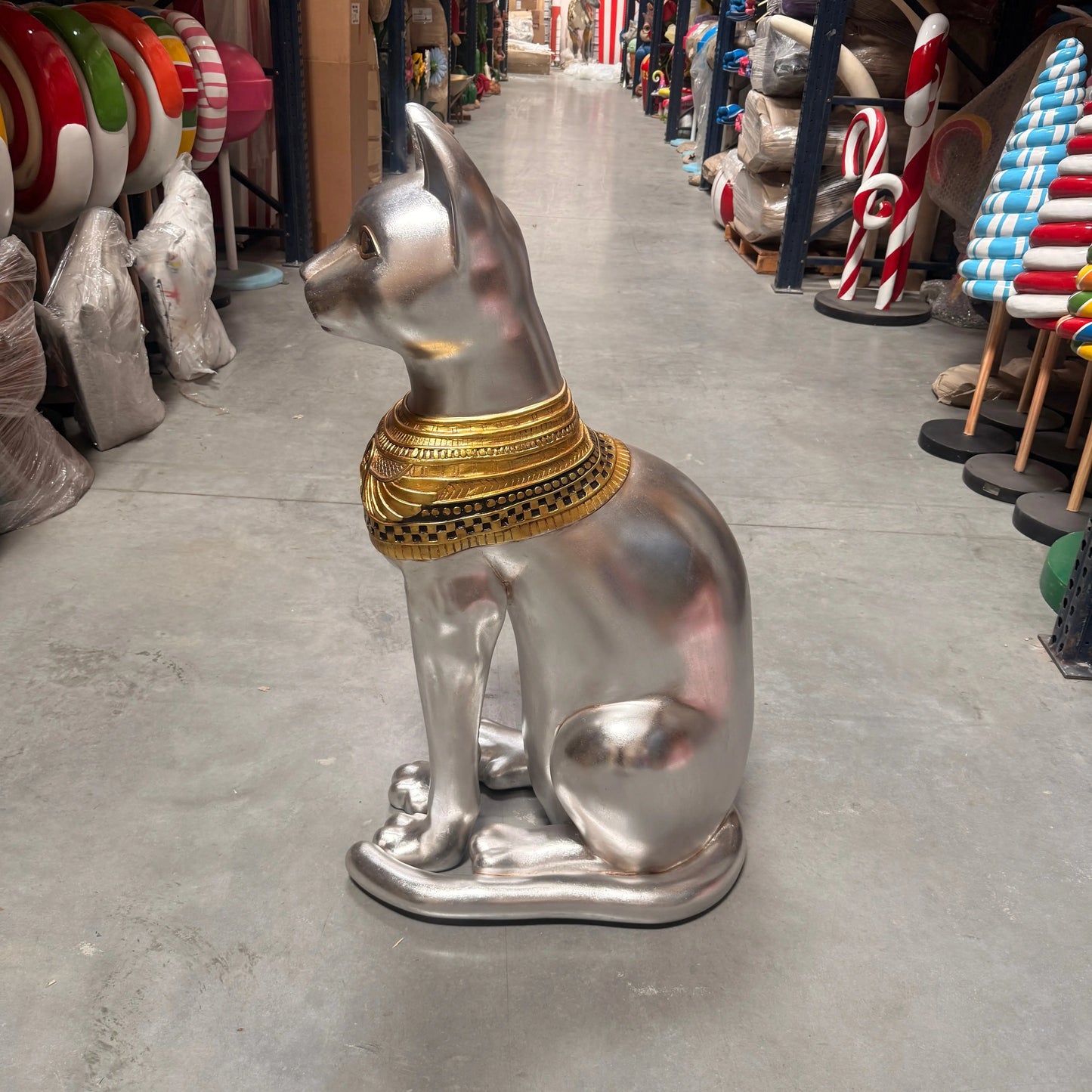 Large Egyptian Bastet Cat Statue E0109-AFCA4-H