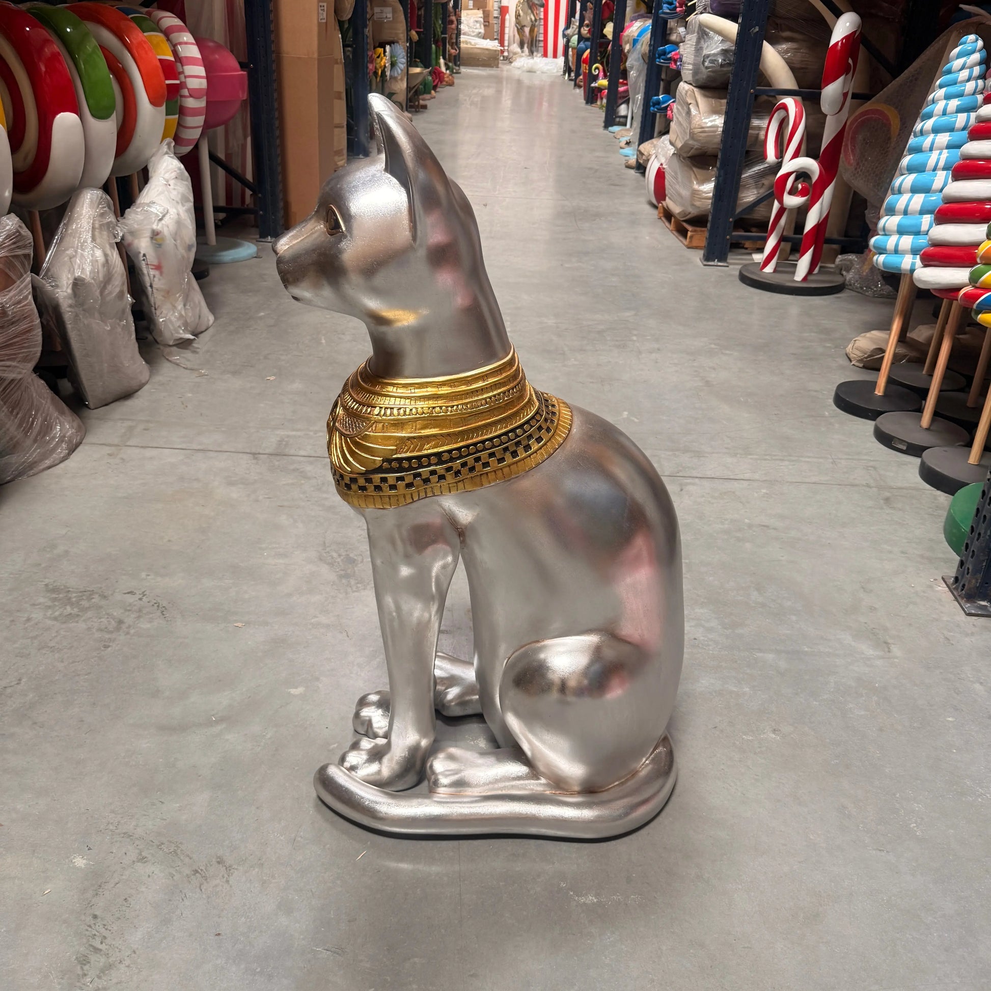 Large Egyptian Bastet Cat Statue E0109-AFCA4-H