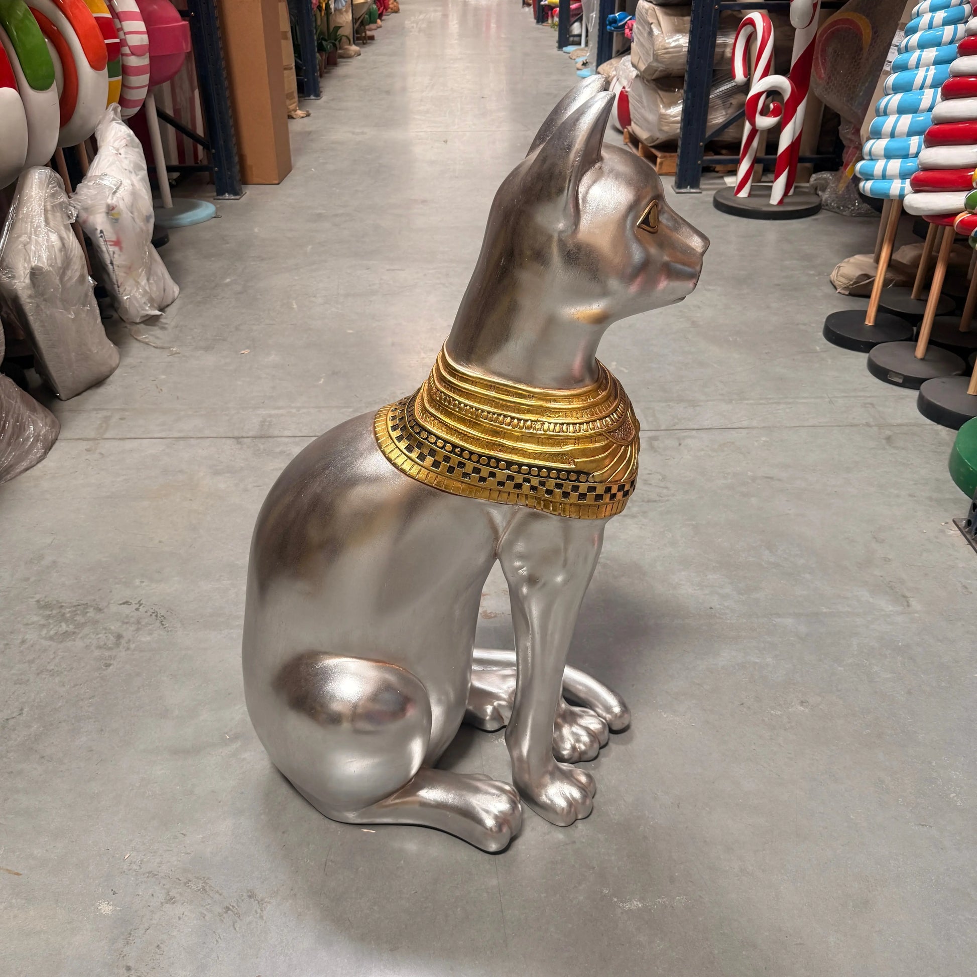 Large Egyptian Bastet Cat Statue E0109-AFCA4-H