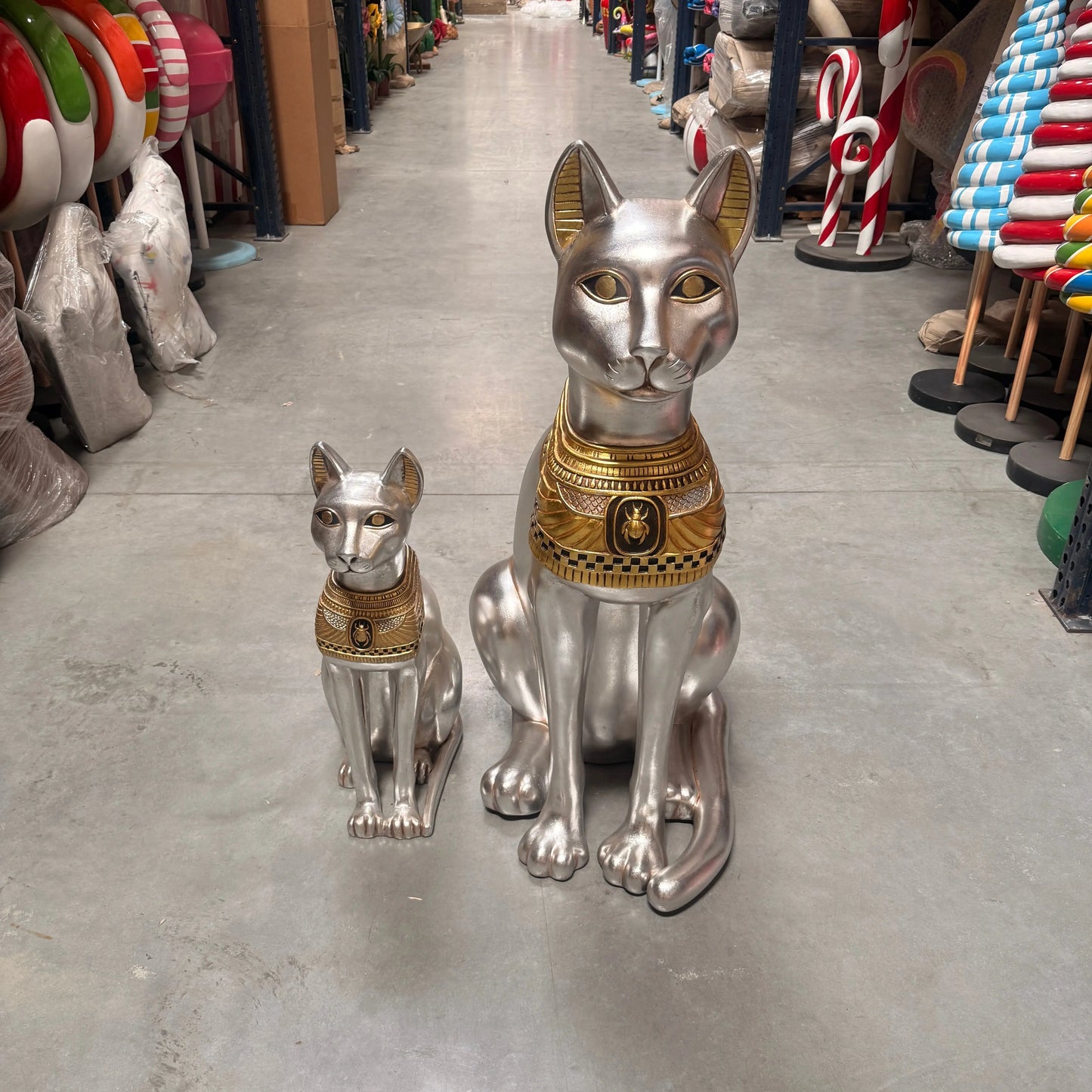 Large Egyptian Bastet Cat Statue E0109-AFCA4-H