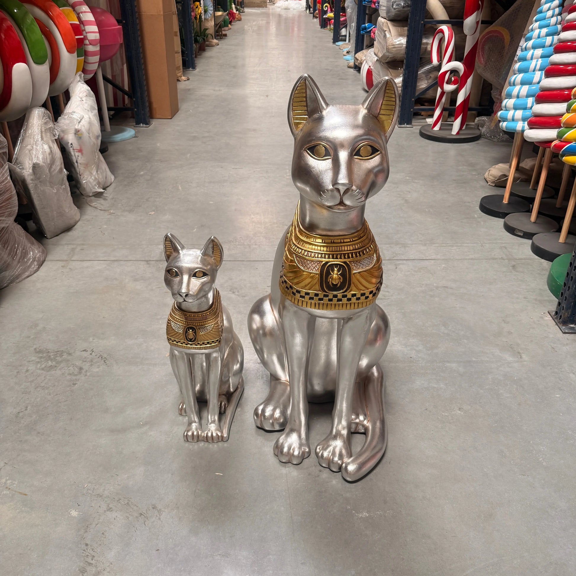 Large Egyptian Bastet Cat Statue E0109-AFCA4-H
