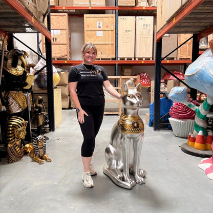 Large Egyptian Bastet Cat Statue E0109-AFCA4-H