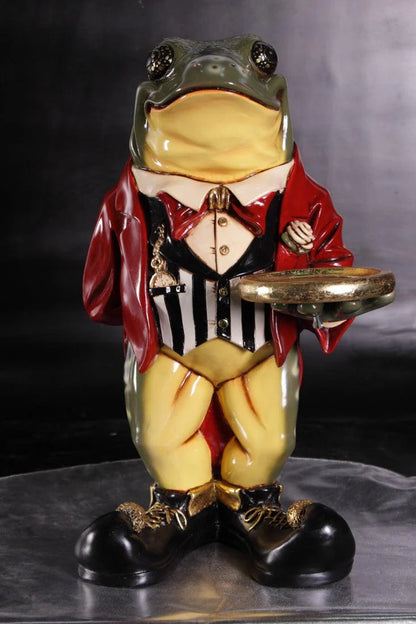 Small Frog Butler Statue