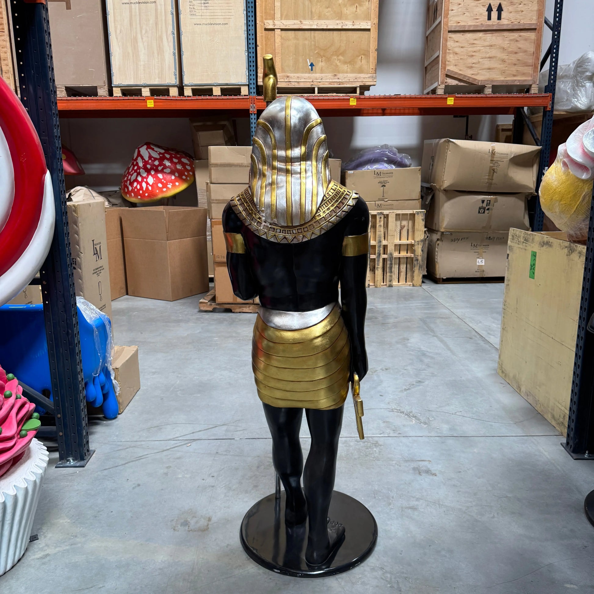 Egyptian Horus Life Size Statue E0104S-AFH6SB-H