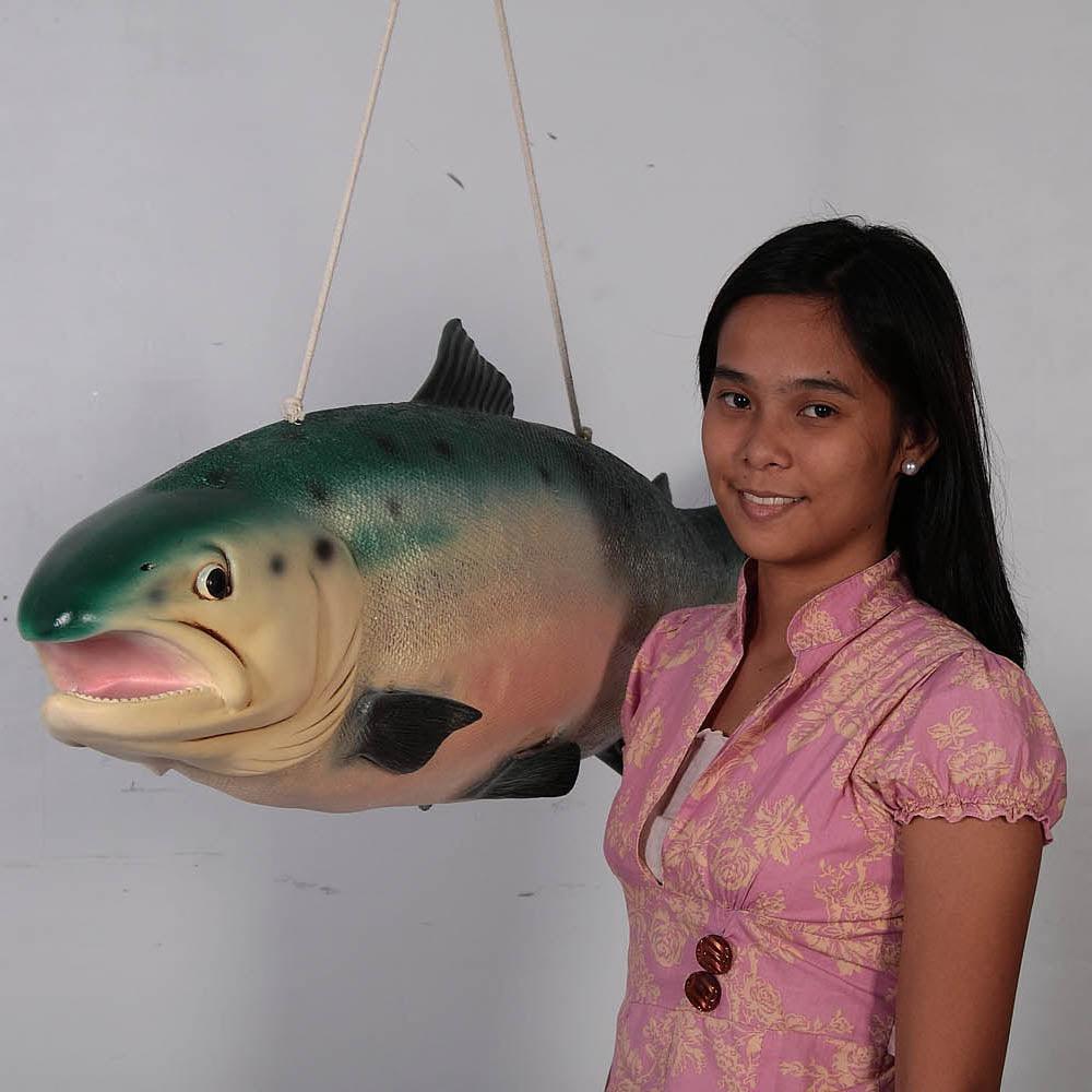 Salmon Fish Hanging Statue